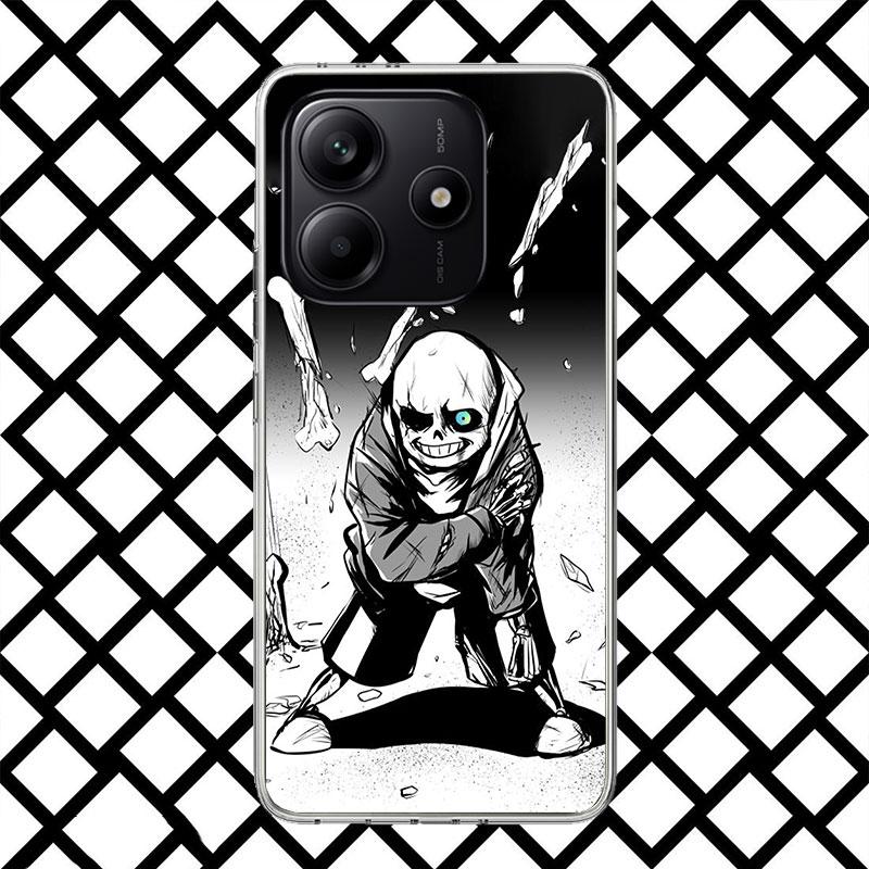 U-Undertale Sans Doggo Phone Case for Xiaomi Redmi Note 15 14 14S 13 12 12S 11 Pro Plus 11E 11T 11S 10S 5G Soft Cover Fundas Red