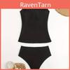 Classic Black Pushup Swimsuit With Waist Control For Water Sports Women