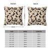 Dachshund Best Friends Pillow Case Dogs Animal Cushion Covers Vintage Zipper Decorative Pillowcover For Home 40*40Cm