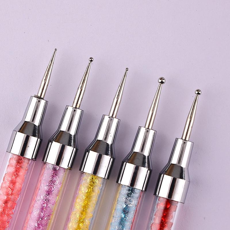 Multi-Color Double-Head Silicone Dotting & Embossing Gel Pen for Nail Art
