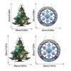 Rainbow Maker Acrylic Sun Catcher Ornament Christmas Tree Decoration Shatterproof Indoor Hanging Accessory