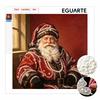 Mini Pearl Painting with Frame Christmas Santa Claus 3D Shiny Bead Canvas Creative Craft for Bedroom Desk Wall Decor Holiday Art Decoration