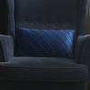 Dutch Velvet Handmade Plaid Lumbar Pillow Sofa Cushion with Core