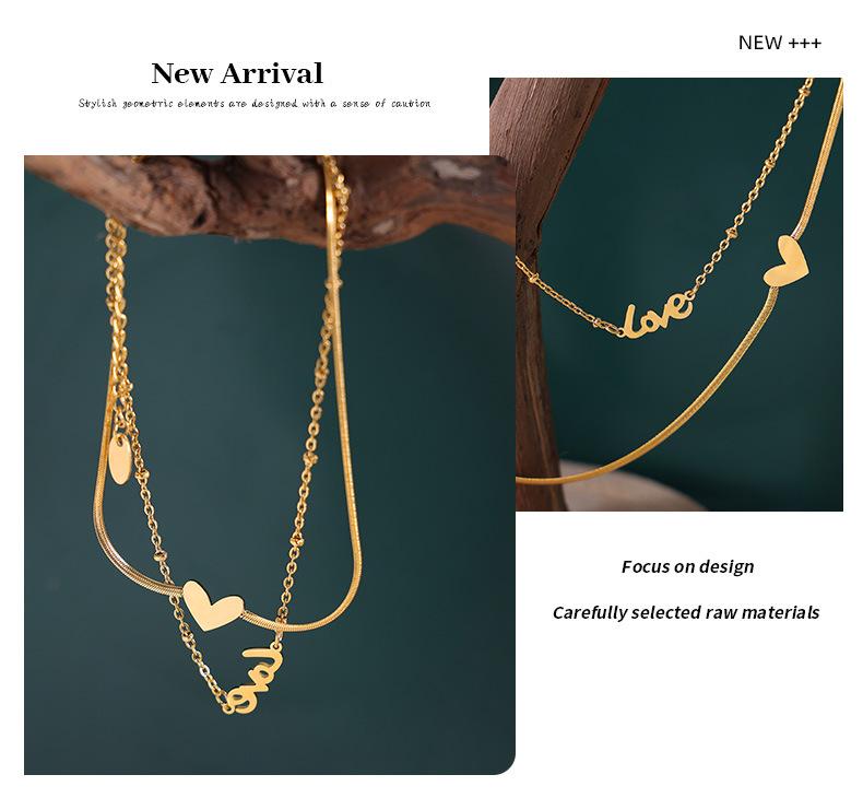 18k Gold Heart Titanium Steel Anklet - Vintage, Non-Fading Luxury Foot Chain for Women