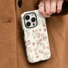 Summer New Product Jane European Fresh Temperament Flower Mobile Phone Case Apple Magnetic Protective Case iPhone Double-layer Anti-drop Case