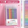 Penna Gel Scintillante Penna Gel Penna Evidenziatore Fluorescente Studente Conto Mano Polvere Scintillante Sabbia Scintillante Penna Neutra Color Perla