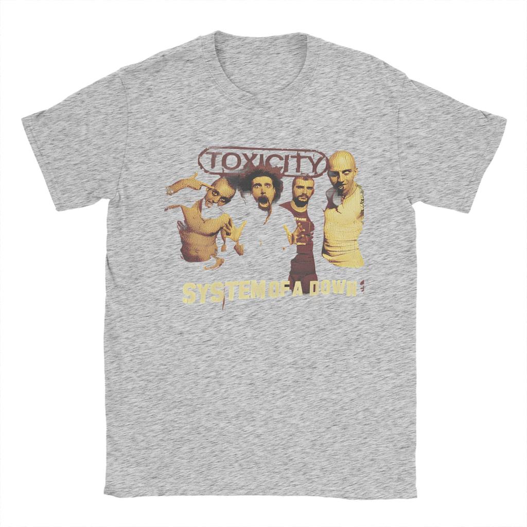 Rock System of a Downs Toxicity T Shirt Unisex Cotton Tops Funny System of a Down  O-neck Short Sleeve