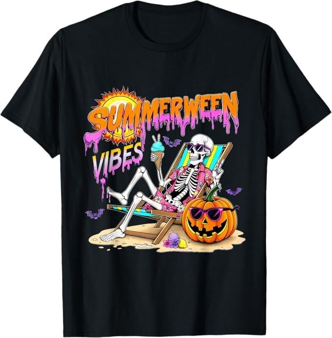 Ferret Witch Halloween - Spooky Pumpkin Bats Art T-Shirt S разноцветный