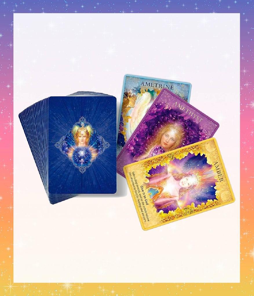 [Japanese Edition] Crystal Angel Oracle Cards with Japanese Instructions by Doreen Virtue, Oracle Cards, Tarot Cards, Fortune Telling [Authentic]
