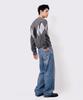 UNDEROFF Argyle Crop Knit Grey