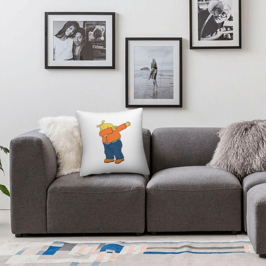 Binky Barnes From Arthur Square Pillowcase Polyester Linen Velvet Printed Zip Decorative Sofa Seater Cushion Cover
