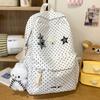 Schoolbagins Wind Sweet Polka Dot Backpack 1011 New Fashion Cute Cartoon Schoolbag Junior High School Student Backpack