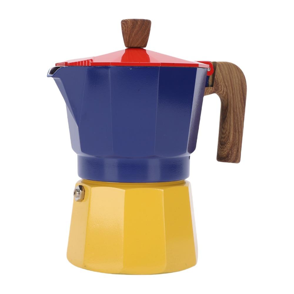 150ml Volume Stovetop Coffee Maker Aluminum Espresso Percolator Italian Coffee Pot Camping Use