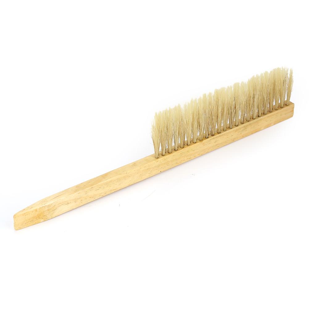 Beekeeping Brush 41cm Bee Brush with Wooden Handle To Cln the Spn Attached Bees