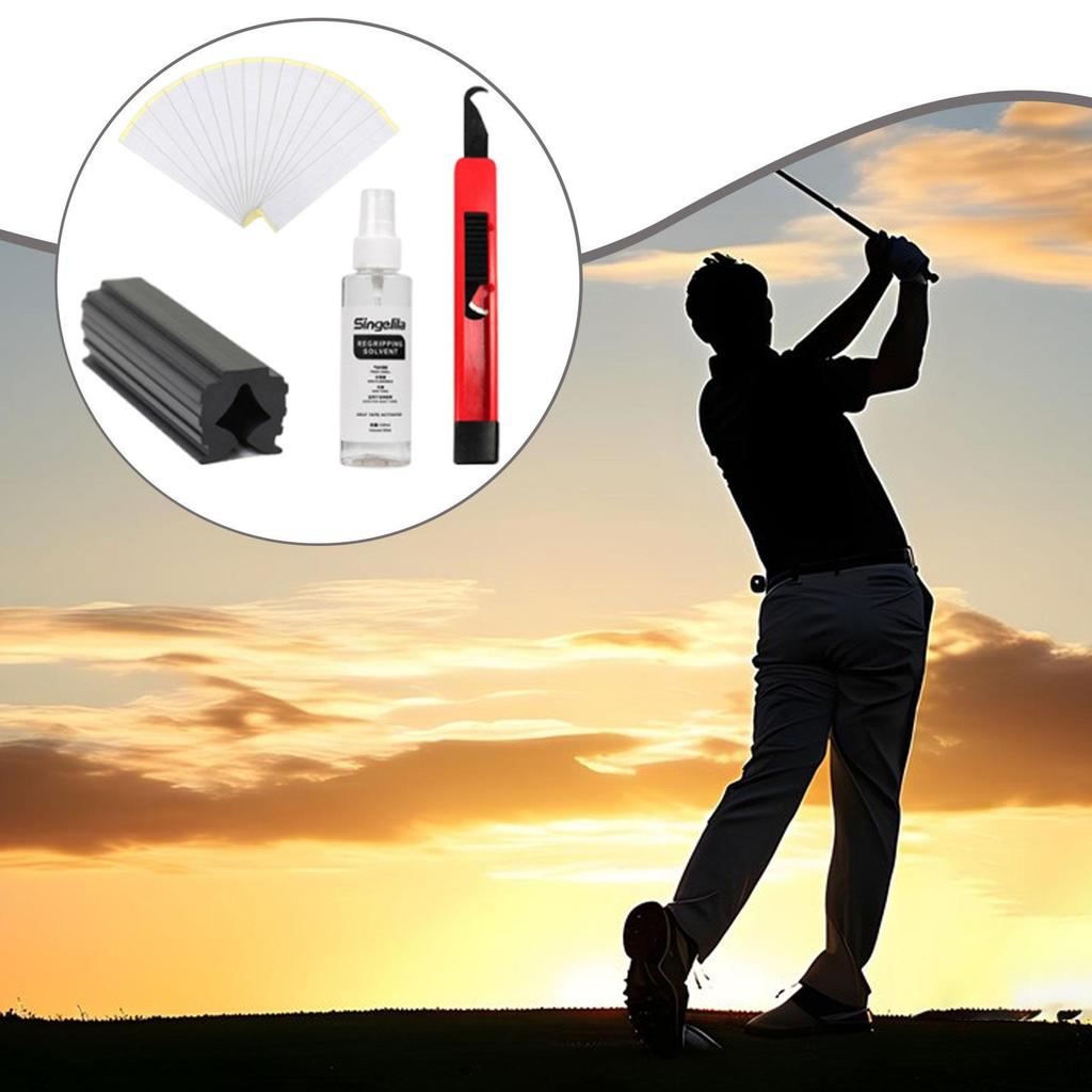 Golf Grip Kits for Regripping Clubs Double Sided Adhesive Tape Set
