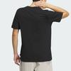 adidas T Shirts Men's Black Crew Neck Moderate Straight Fit IX0114
