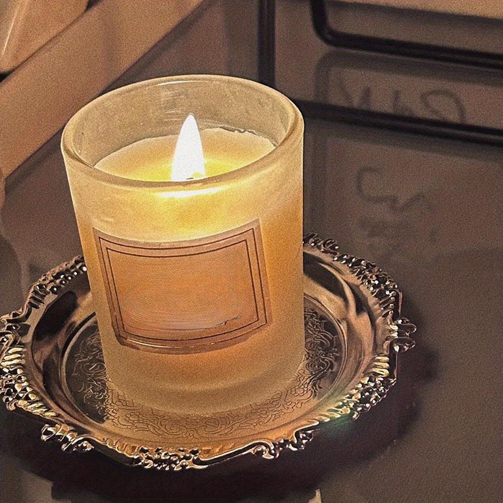 Round Metal Tray  Jewelry Dish Earrings Necklace Ring Candles Storage Plates Display Bowl Photography Props Home Decoration
