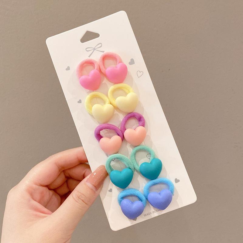10-30PCS/Set, Cute Cartoon Animals, Hair Bands, Girls, Elastic Rubber Band, Headwear, Hair Accessories