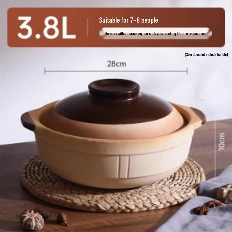 Zhishi Traditional Clay Casserole Pot
