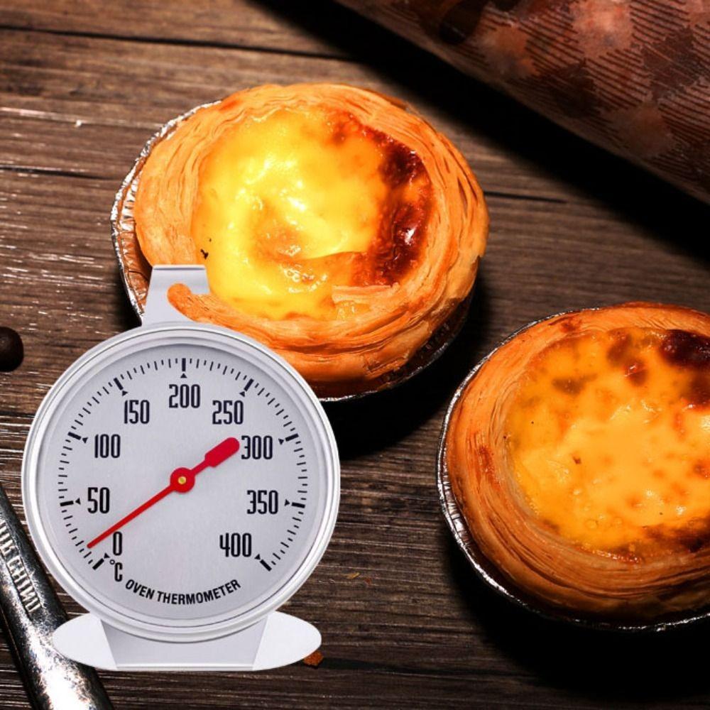 Pointer Style Oven Thermometer Stainless Steel Temperature Gauge   Barbecue BBQ Grill Baking