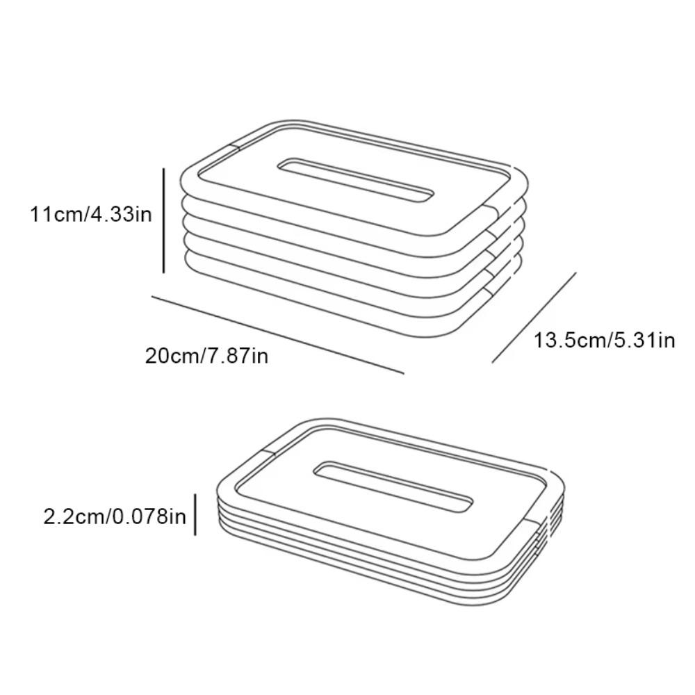 Silicone Napkin Tissue Holder Elastic Lifting Car Paper Case Towel Dispenser  Livingroom Decor
