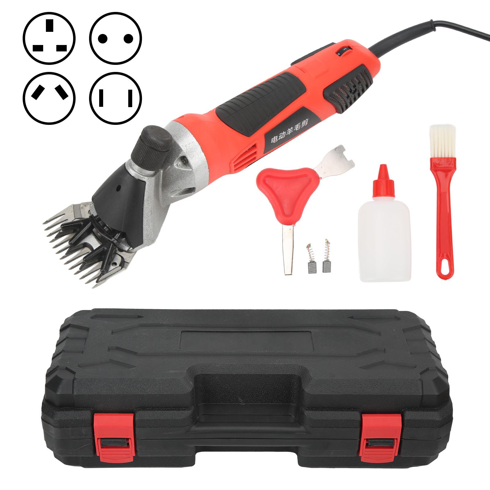 Электрические ножницы для стрижки овец Машинка для стрижки шерсти Груминг-резак 1000 Вт 6 скоростей Электрические машинки для стрижки овец для коз и лам US