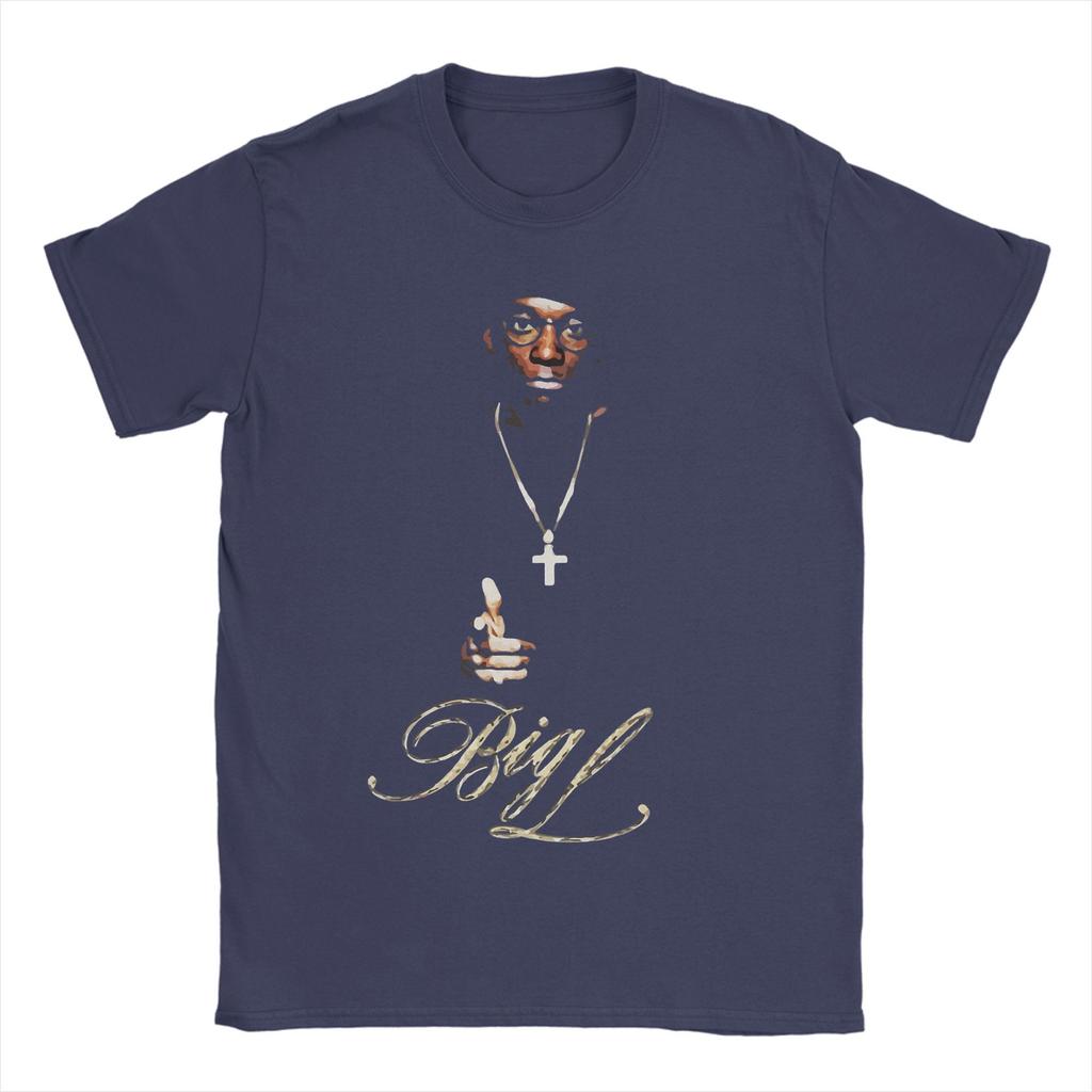 Men Big L T Shirt  100% Cotton Clothes Unique Short Sleeve Crewneck Tee Shirt New Arrival T-Shirts