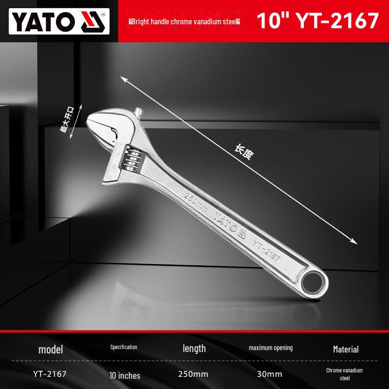 Yiertuo Adjustable 6-12 Inch Multi-Function Large Opening Wrench & Pipe Pliers