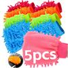Microfiber Cars Sponge Auto Gloves Scratch Free Microfiber Auto Cleaning Tools 1/3/5pcs Car Wash Gloves Ultra Absorbent Washing