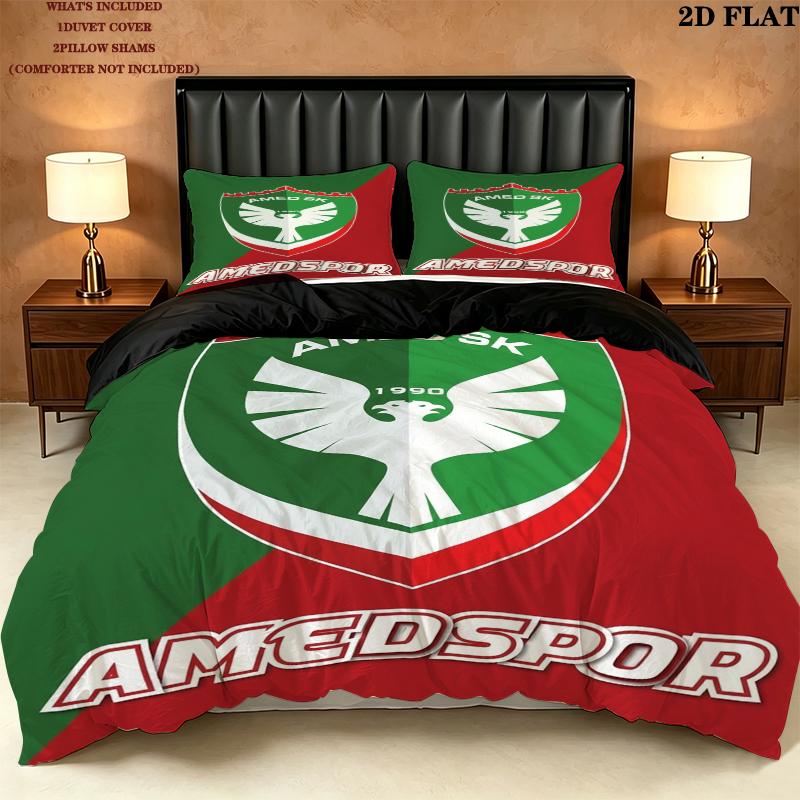 Amedspor Pattern Bedding uilt Set uilt Cover Pillowcase Home Decoration Birthday Gift (1 * duvet cover + 2 * pillowcase without core)
