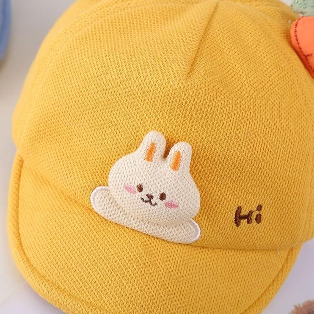 Cartoon Rabbit Ears Cartoon Peaked Hat Soft Brim Sunshade Visors Baby Baseball Cap Boys Girls Kids