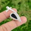 Daughters Day Deal Black Tiger's Eye Gemstone 925 Sterling Silver Bezel Pendant