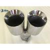 Stainless steel skew double  steel Universal DUAL Automobile exhaust pipe Muffler Car accessories modification