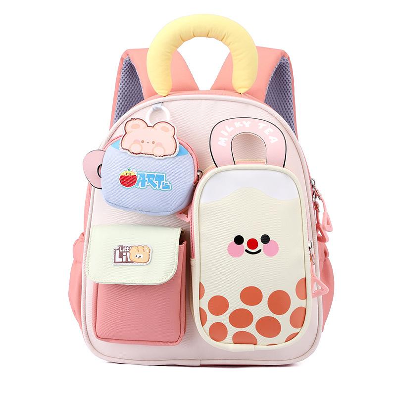Schoolbag kindergarten school bag children's backpack cartoon animation cute princess style personality cool high value casual backpack