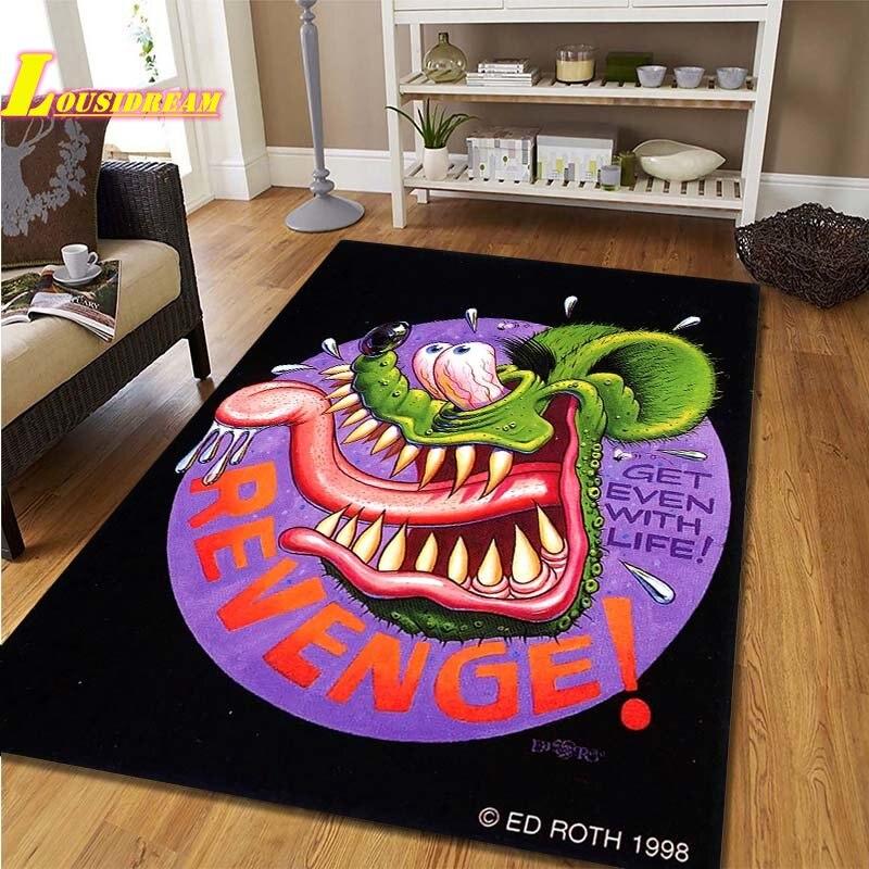 Alfombra Rat Funk Alfombra de Juego para Niños Alfombra para Gatear Alfombra para Sala de Estar Dormitorio Alfombra para Cocina Baño Balcón Alfombra Antideslizante Accesorios de Fotografía