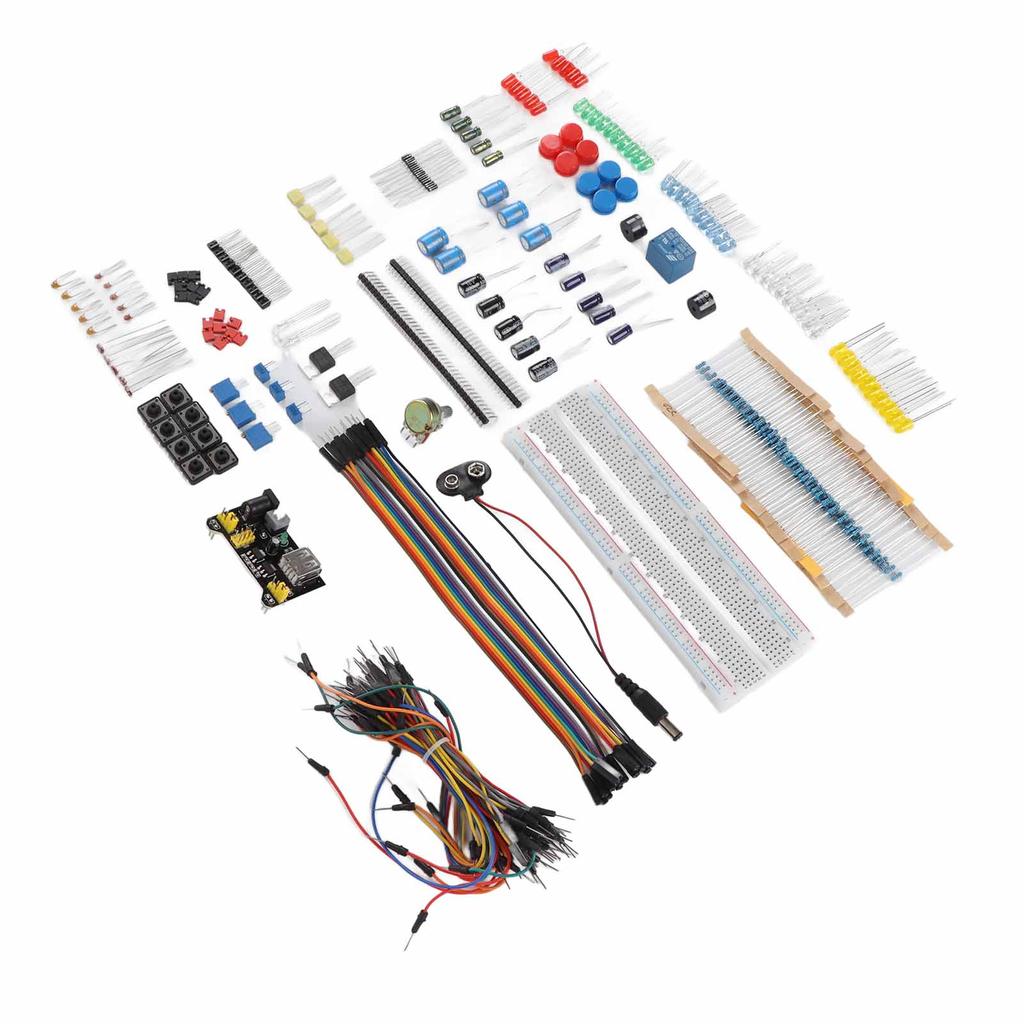 Kit Componente Electronice Starter Asortiment Distractiv 830 Puncte de Legătură Placă de Test Rezistor Condensator Diode
