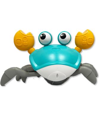 Crab Crab Carnival Moving Crab Toy Crab Crab Carnival Crab Lights Up Electric Automatic Robot Rechargeable Sound Sensor Obstacle Avoidance Pet Chasing