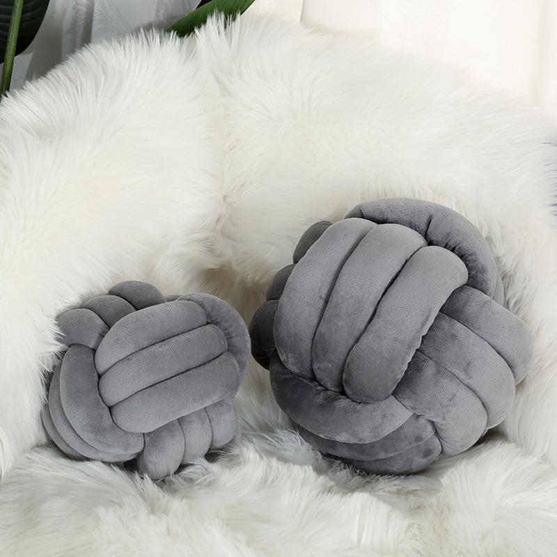 Nordic Hand-Woven Velvet Knot Pillow - Home Decoration