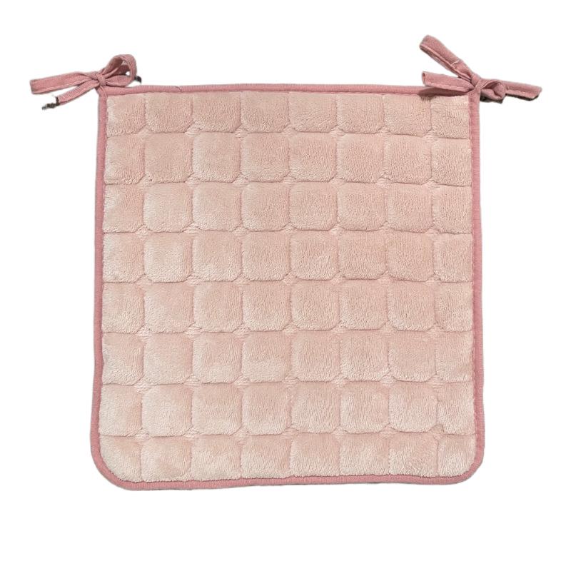 Clearance: Plush Dining Chair Cushion with Ties for Autumn/Winter