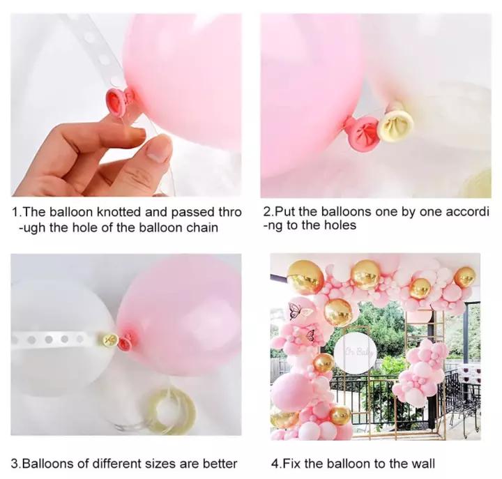 Palloncini Rosa Opachi Palloncino in Foglio 4D Sirena Arco Nuziale Ghirlanda Palloncini Kit Arco Ghirlanda Palloncini