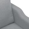 Vidaxl 2-Seater Sofa, Light Grey, 140 Cm, Upholstered In Fabric