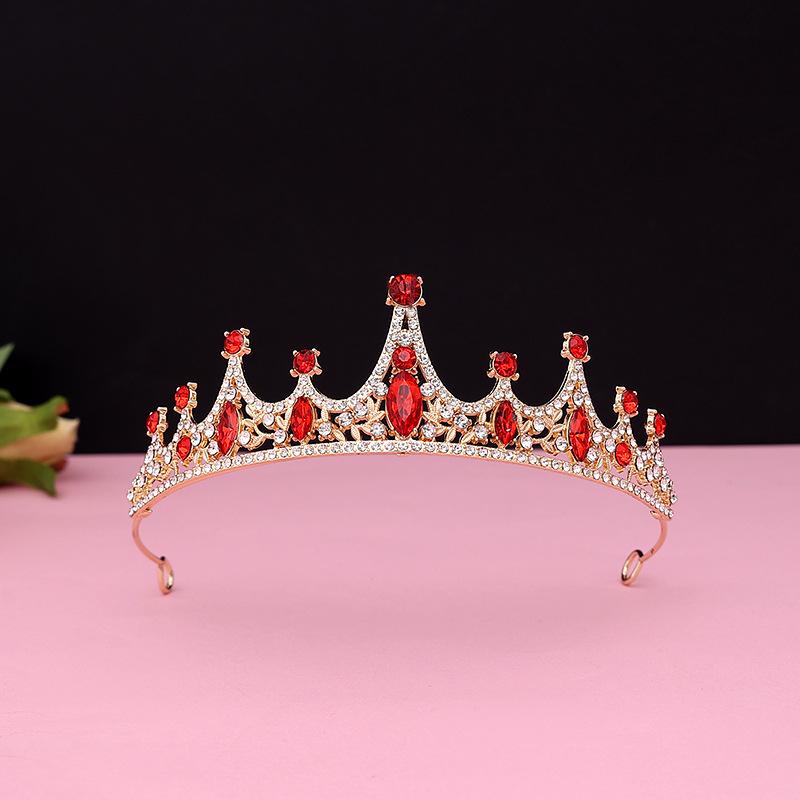 Black Baroque Crown Tiara Bride Eighteen Female Bar Mitzvah Birthday Princess Crown