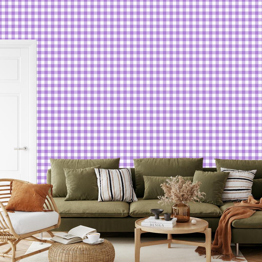 Lavender Fabric Pattern Wallpaper for Living Room and Bedroom 50x1000