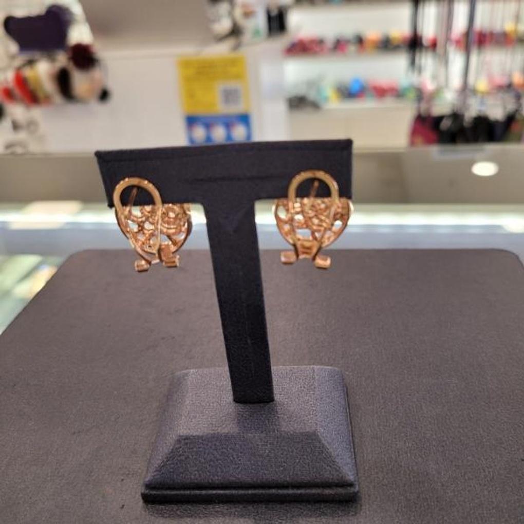 ARTRIA Oval Rose N One-Touch Earrings JTONEFR0010PKF