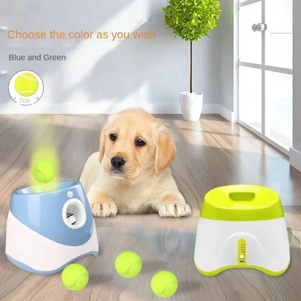 USB Rechargeable Dog Ball Launcher Creative Ball Throw Device Dog Elastic Ball Toys  Indoor/Outdoor
