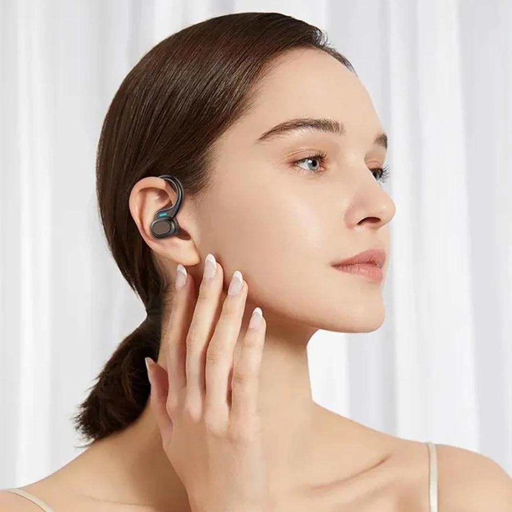 Bezprzewodowe słuchawki sportowe Bluetooth 5.3 IPX5 Słuchawki douszne Etui ładujące 300mAh Haczyki na uszy Słuchawki 3D HiFi Stereo Zestawy słuchawkowe