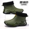 Spring and Autumn Trendy Cool Fashion Men's Short Rain Shoes Sports Men's Waterproof Glue Shoes Thickened and Widened Non-slip Men's Rain Boots