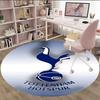 1pc T-Tottenham Hotspur  Carpet, Round Rug, Comfortable, Suitable for Entryways, Living Rooms, Office, And Bedrooms, Christmas Decoration