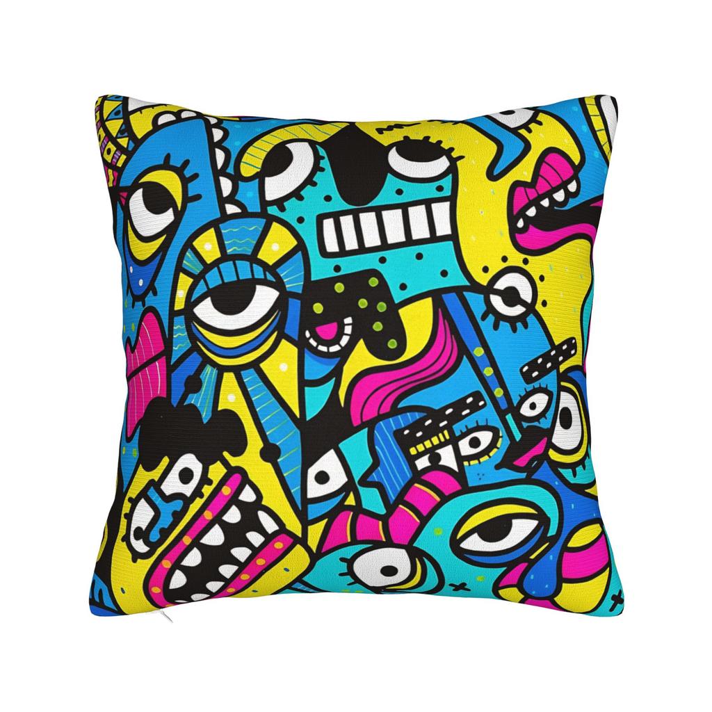 Picasso Funky Art Lady Hat Square Pillow Case Cushion Covers Custom Zippered Decorative Pillowcase For Sofa 40*40Cm
