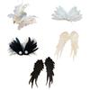 Feather Duckbill Hair Clip Side Hairpin Embroideried Wing Shape Hair Clip for Women Girl Hair Decoration Accessories